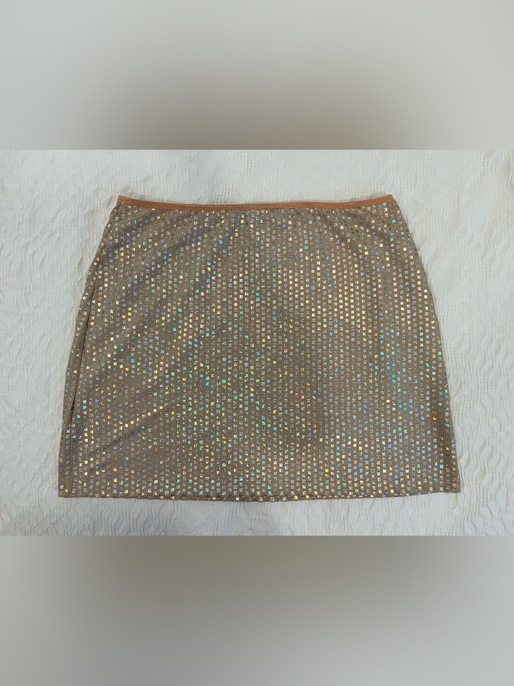 Vintage Rampage Mermaid Iridescent Mini-Skirt — 90s Y2K